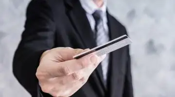 Man using his HSBC classic credit card