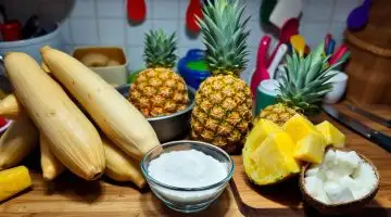 doce de mandioca com abacaxi